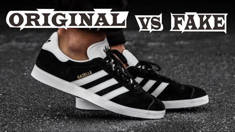 adidas gazelle fake vs original|Adidas gazelle logo.